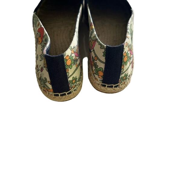 TORY BURCH Weston Flat Espadrille  Promised Land/Royal Navy 57785 Size 8 - Picture 10 of 10